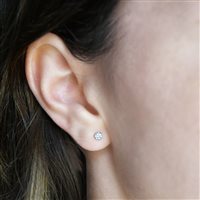 Mono orecchino Burato Donna Diamonds Paillettes in Oro bianco Diamante CD800 - CD800